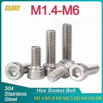 CLOXY Болты с шестигранной головкой из нержавеющей стали DIN912 2-50 мм