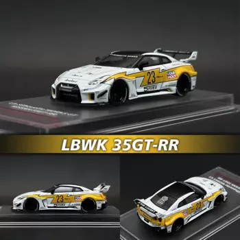 CM в наличии 1:64 LBWK GTR R35, суперсилуэт, 35GT-RR, белая вспышка, литые модели автомобилей, коллекционные игрушки