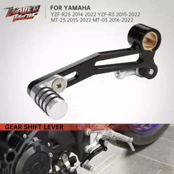 Регулируемый левый рычаг переключения передач с ЧПУ для YAMAHA YZF R25 R3 MT25 MT03 2014-2025, аксессуары для мотоциклов, педаль переключения передач MT-25 MT-03