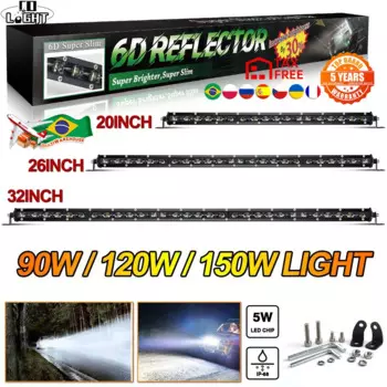 CO LIGHT Тонкая светодиодная панель Offroad 32 дюйма Однорядный 180 Вт Прожектор Spot Beam Рабочая световая панель для ATV Led Lada Niva Truck Стайлинг автомобиля 12 В 24 В