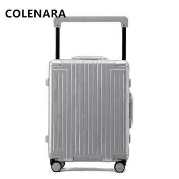 COLENARA Высококачественный чемодан 24 "26 дюймов ABS + ПК большой емкости с алюминиевой рамой, чемодан на колесиках, универсальный чемодан на колесиках