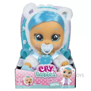 Cry Babies 12-дюймовая милая нарядная кукла Kristal для девочек, игровой домик, игрушки, одежда и аксессуары, классическая коллекционная мультяшная одежда