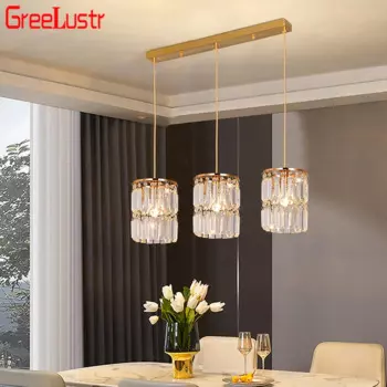 Crystal Led Pendant Lights Luxury Living Room Bedroom Fixtures люстра потолочная Gold Ceiling Chandelier Lamps Modern Lumieres