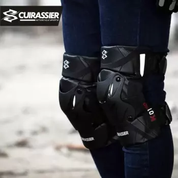Cuirassier Защитный мотоциклетный наколенник Мотокросс Мотоциклетные наколенники MX Protector Ночные светоотражающие гоночные гвардии Защита