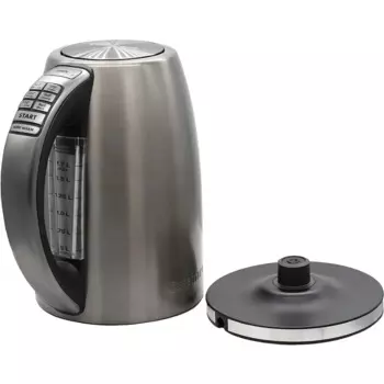 Cuisinart 1,7 литровый Электрический чайник из нержавеющей стали с 6 предварительно установленными температурами (матовый Графитовый Серый)