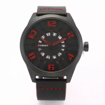 CURREN 8258, повседневные армейские спортивные лучшие брендовые роскошные мужские часы, кожаные деловые кварцевые часы, мужские наручные часы Relogio Masculino