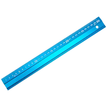 Цветная алюминиевая линейка Shinwa 65331
