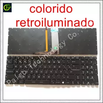 Цветная клавиатура с испанской RGB подсветкой для MSI MS-17B1 MS-17B4 MS-17B3 MS-16J5 MS-16J6 V143422FK1 латинская ла SP