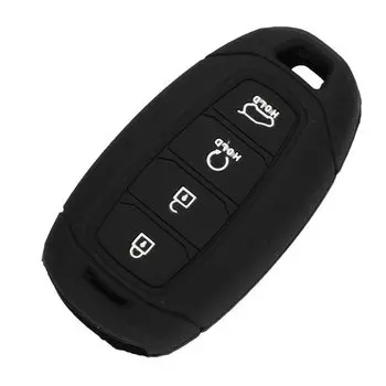 Цветной силиконовый чехол для ключа jingyuqin 4BTN для Hyundai i30 i35 i40 Kona Azera Elantra Solaris greatig Accent Santa F