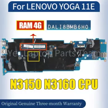 DALI8BMB6H0 для LENOVO YOGA 11E, материнская плата для ноутбука N3150 N3160 RAM 4G 01HW753 01AV966, материнская плата для ноутбука, 100% тестирование