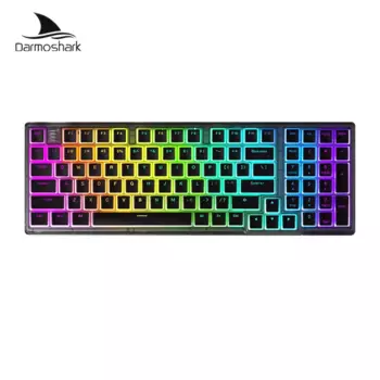Damosha K7 Pro игровая машинка клавиатура беспроводная 2,4 г трехрежимная индивидуальная игровая клавиатура горячая замена 98-клавишная Pbt для ПК геймер аксессуар