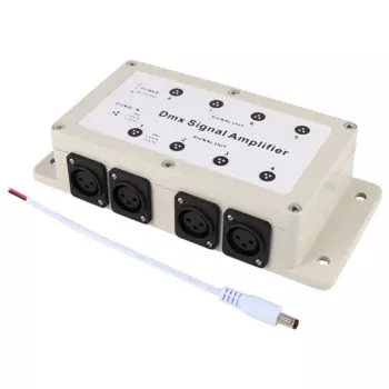 Dc 12-24V 8-канальный выход Dmx Dmx512 светодиодный контроллер разделитель усилителя сигнала дистрибьютор для домашнего оборудования