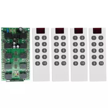 DC 12V 10CH 10 CH независимое реле RF беспроводной переключатель системы дистанционного управления, передатчик + приемник 10CH реле 315/433 MHz