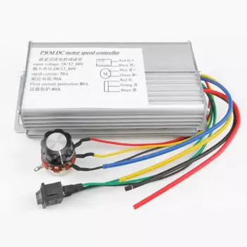 DC 12V 24V 36V 48V 70A 4000W двигатель постоянного тока ШИМ-контроллер скорости щетки для положительного и отрицательного двигателя постоянного тока