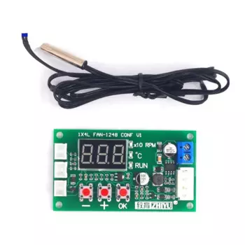 DC 12V 24V 48V 5A 2 3 4 wire PWM контроллер скорости вентилятора, регулятор температуры, поддержка EC EBM вентилятора