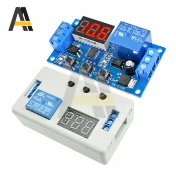 DC 12V Цифровой реле задержки времени 3 светодиодный знака после запятой цикл запуска таймер задержки переключатель монтажная плата Регулируемый зубчатый Управление модуль