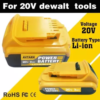 DCB200 20 В аккумулятор для Dewalt, совместимые электроинструменты, 18 В, 12 Ач, перезаряжаемые электроинструменты, литиевые батареи 20 В, 18 В, 12,0 Ач, 9 Ач