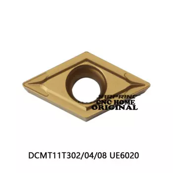 DCMT11T302 DCMT11T304 DCMT11T308 UE6020 DCMT 11T302 11T304 токарный станок для стали карбидные вставки 10 шт. высокое качество токарный станок