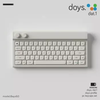 Deadline Doys Dat 1unaljor ПК Doys Индивидуальная клавиатура с игрушечными колпачками для клавиш Базовый комплект Umpad Kit Wallpap Engine Celeste Прототип