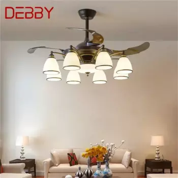 DEBBY современный стелс-вентилятор светильник роскошный гостиная ресторан спальня потолочный вентилятор