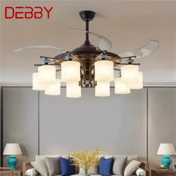 DEBBY современный стелс-вентилятор светильник роскошный гостиная ресторан спальня потолочный вентилятор