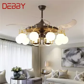 DEBBY современный стелс-вентилятор светильник роскошный гостиная ресторан спальня потолочный вентилятор
