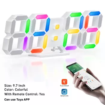 Deeyaple Tuya Smart 3D LED Цифровые часы