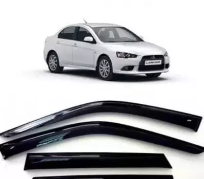 Дефлекторы боковых окон MITSUBISHI Lancer X 2007~