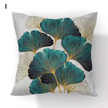 Декоративная наволочка Ginkgo Biloba из полиэстера велюра 40x40 см