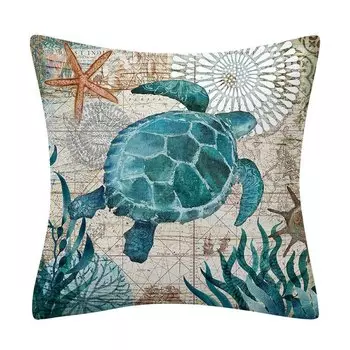 Декоративные наволочки Ocean Animal 45x45 см, полиэстер