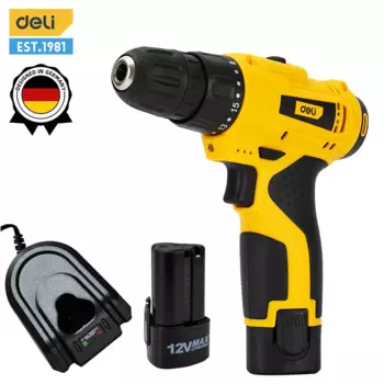 Deli 12V электродрель 22 нм; Ударная беспроводная дрель; Фотоотвертка; Инструмент