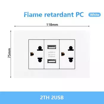 Depo Guye настенная розетка с быстрой зарядкой USB Type-c 20 Вт белая