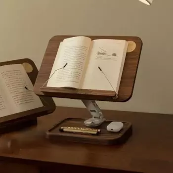 Деревянная подставка для чтения, подъемник и вращающаяся книжная полка для детей для обучения чтению и рисованию, подставка для книг, настольные аксессуары