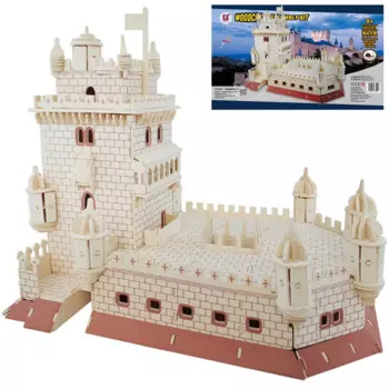 Деревянный 3D-пазл Belem Tower, деревянная модель для строительства, деревянное ремесло, комплект для строительства Португалии, для мальчиков, гигир, подарок для путешествий