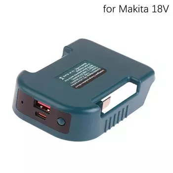Держатель для аккумулятора с USB-портом и Type-C для Makita 18V аккумулятор BL1840 BL1850 BL1860 адаптер для зарядного устройства Быстрая зарядка