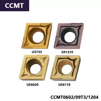 Держатель токарного инструмента CCMT060204, твердосплавная пластина CCMT09T304, CCMT120408, CCMT060202, CCMT09, NX2525, UE6020, VP15TF для токарного станка с ЧПУ