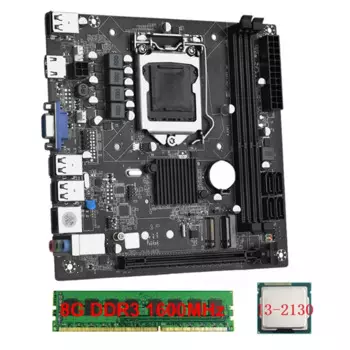 Десктопная материнская плата HOT-ITX H61 + + 1X8G DDR3 1600 МГц ОЗУ ЦП LGA 1155 поддерживает до 16 ГБ ОЗУ Слоты 100M сетевая карта