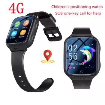 Детские Смарт-часы 4G с GPS-позиционированием, функция защиты от потери, функция видеозвонка, трекер SOS, водонепроницаемые часы, подарок на день рождения, для мальчиков и девочек