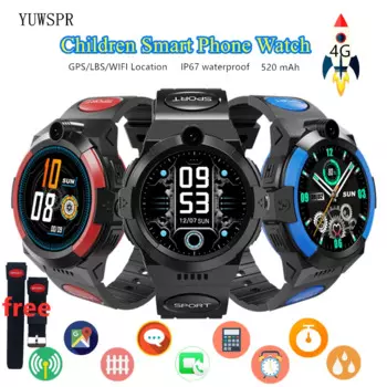 Детские Смарт-часы LT32, 4G, 1,28 дюйма, водонепроницаемые, с GPS, Wi-Fi, LBS