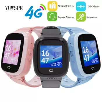 Детские Смарт-часы с GPS-трекером, поддержкой 4G, Wi-Fi