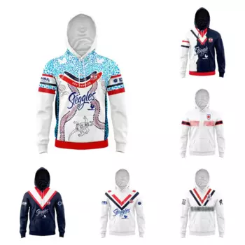 Детские толстовки с капюшоном Sydney Roosters 2024 Rugby Match — детские толстовки с капюшоном для местного/дома/на выезде/невым верхом для регби