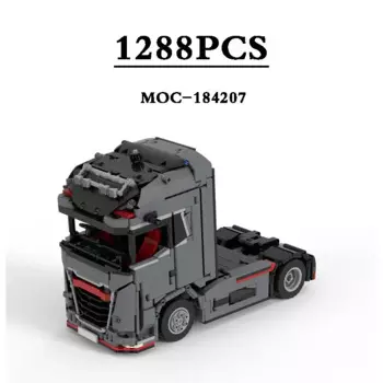Детский конструктор 4x2, совместимый с классическим грузовиком, 1288 деталей