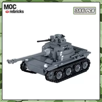 Детский конструктор MOC Tank T71, креативные строительные блоки для настольного компьютера, игрушечные наборы