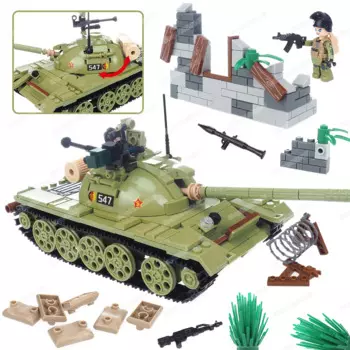 Детский конструктор Moc WW2 в стиле милитари