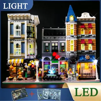 Детский конструктор «сделай сам» для LEGO 10255, набор квадратных строительных блоков (только , без модели блоков)