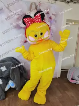 Детский Пасхальный желтый милый костюм на утки, костюм-талисман, костюм на Хэллоуин, костюм-талисман в виде животного