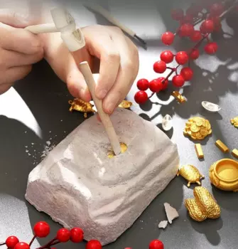 Детский пазл искусственная добыча и охота за сокровищами имитация золота для мальчиков и девочек интернет знаменитости Археология