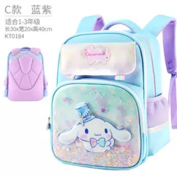 Детский рюкзак Hello Kitty для девочек, оригинальные школьные ранцы Kawaii, рюкзак Sanrio, кошелек, детские сумки для девочек, кошелек на молнии, рюкзак