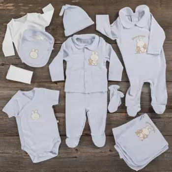 Детское боди Funna baby 8510-Женское боди сразу после оформления (десять/10 шт.)-голубое