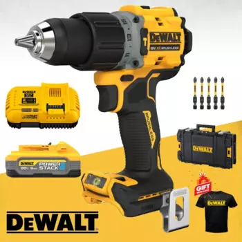 Dewalt DCD805, 20 в, Макс, бесщеточный, 1/2 дюйма Набор для перфоратора с батареей 5,0 Ач, ударная дрель, электроинструменты DCB118 DCB1104